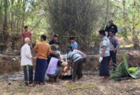 Dok. Penemuan mayat perempuan dalam kondisi terbakar di area tegalan Dusun Taroman, //SuaraFaktual