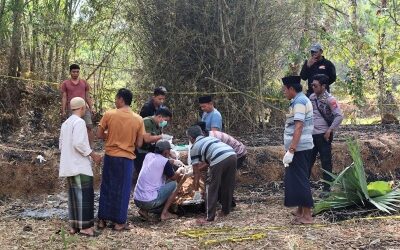 Mayat Terbakar Ditemukan di Tegalan Batang-Batang, Polisi Turun Tangan